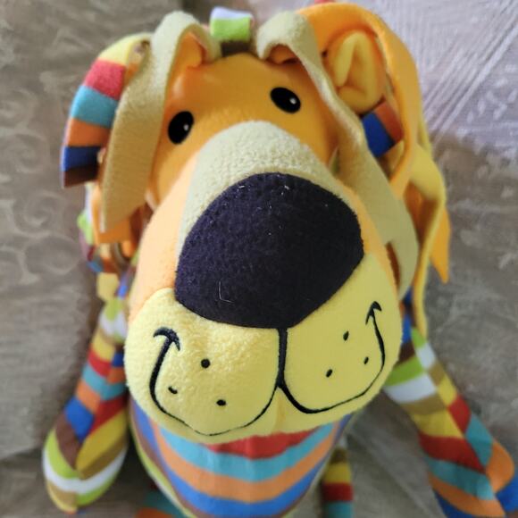 MELISSA & DOUG Large 27” BEEPOSH ELVIS THE LION Plush Stuffed Multicolor Striped - Picture 3 of 8